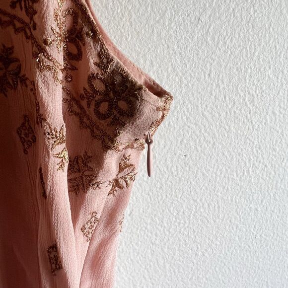 Sundance Embellished Sleeveless Midi Dress Size L - Picture 6 of 8